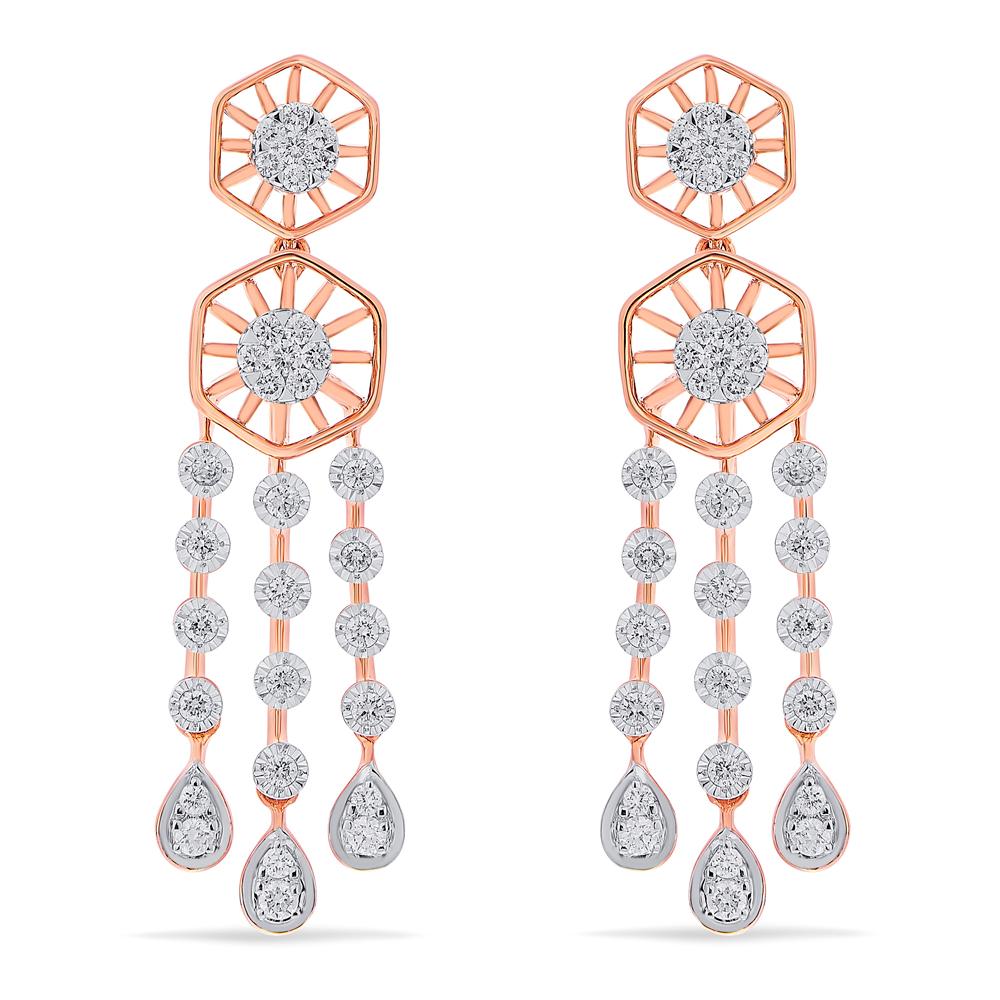 Buy 18 Karat Gold & Diamond Earrings