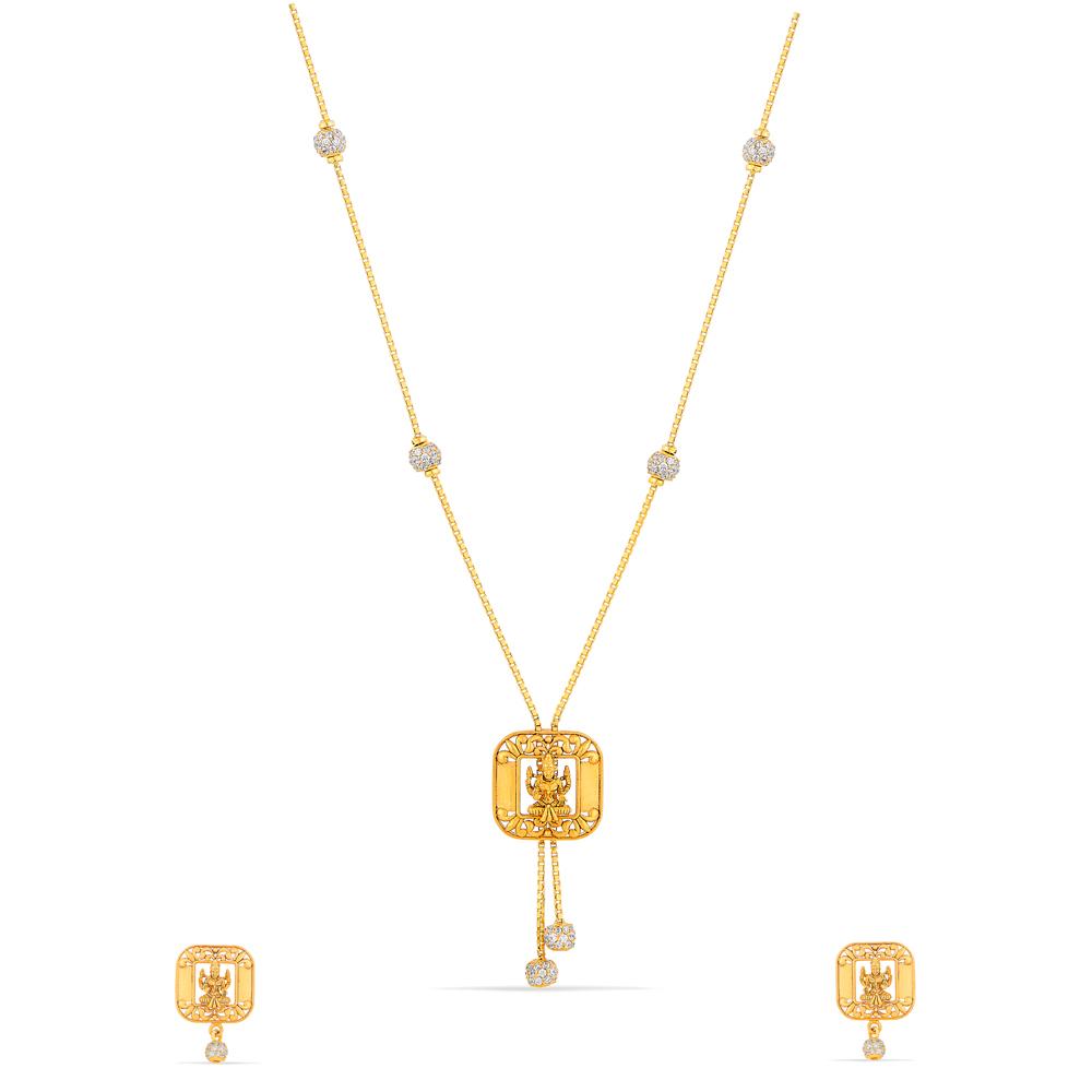 Buy 22 Karat Gold Pendant Set