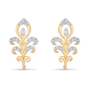 Buy 14 Karat Gold & Diamond Earrings