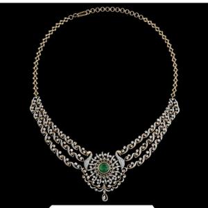 Buy 18 Karat Gold & Diamond Necklace