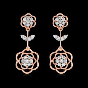 Buy 14 Karat Gold & Diamond Earrings