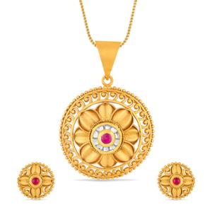 Buy 22 Karat Gold Pendant Set
