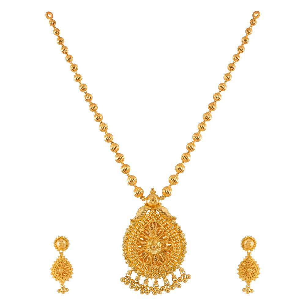Buy 22 Kt Gold Necklace Set
