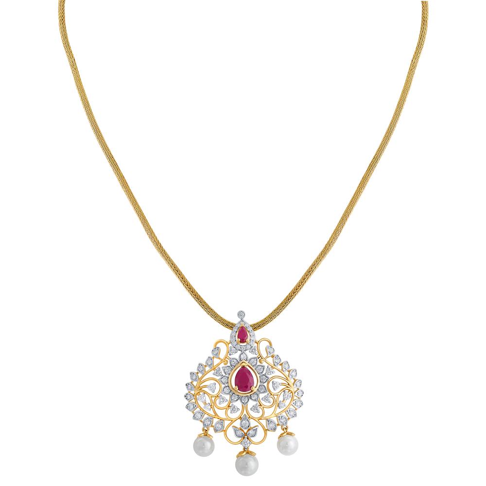 Buy Uttam Varalakshmi Diamond Necklace
