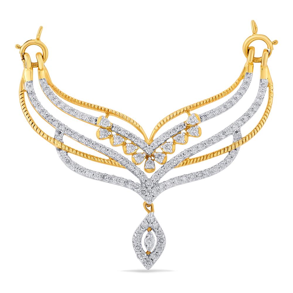 Buy 18 Karat Gold & Diamond Mangalsutra Pendant