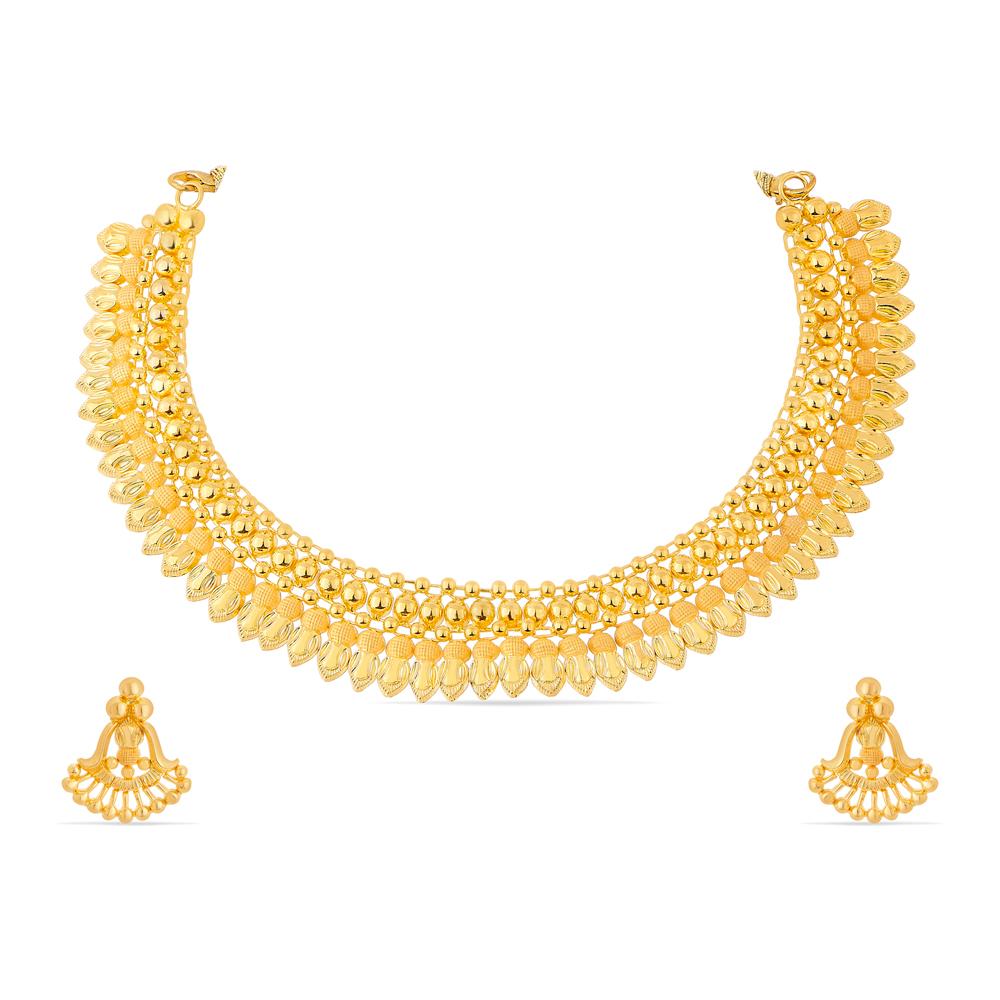 Buy 22 Karat Gold Necklace Set