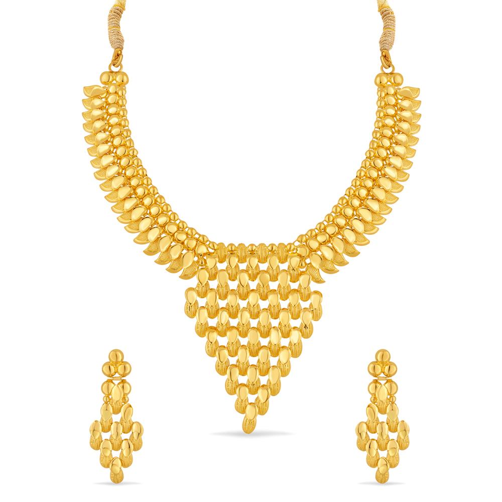 Buy 22 Kt Gold Necklace Set