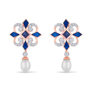 Buy 18 Karat Gold & Diamond Earrings