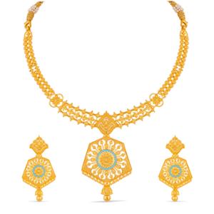 Buy 22 Karat Gold Necklace Set