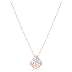 Buy 14 Karat Gold & Diamond Pendant With Chain