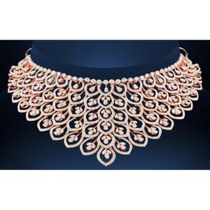 Buy 14 Karat Gold & Diamond Necklace Set