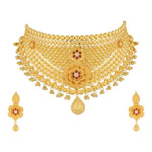 Buy 22 Karat Gold Necklace Set