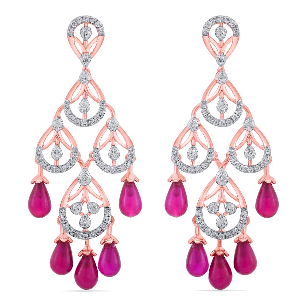 Buy 14 Karat Gold & Diamond Earrings