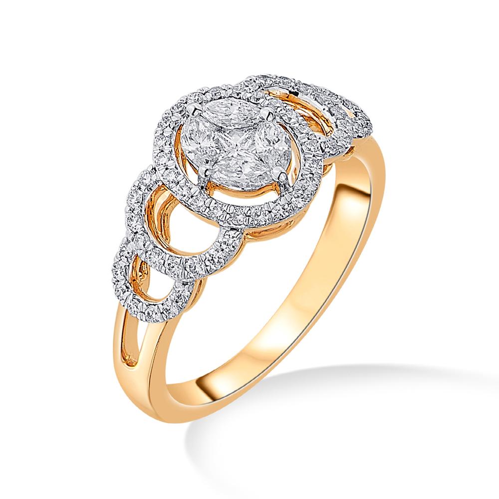 Buy 14 Karat Gold & Diamond Ring