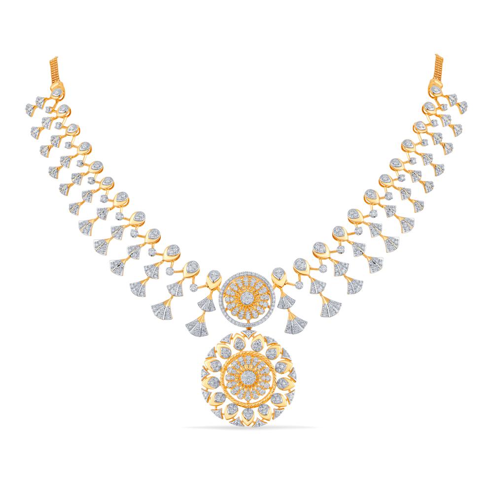 Buy 18 Karat Gold & Diamond Necklace