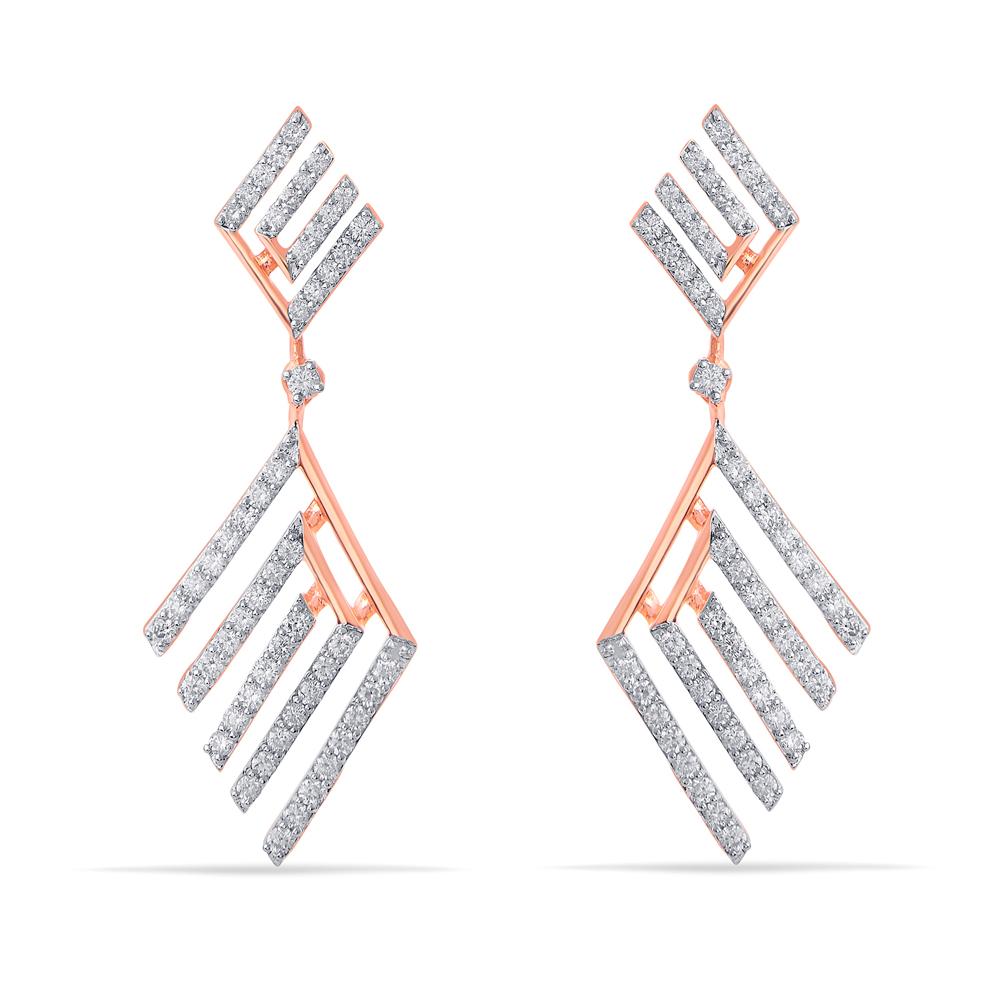 Buy 18 Karat Gold & Diamond Earrings