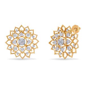Buy 18 Karat Gold & Diamond Earrings