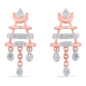 Buy 14 Karat Gold & Diamond Earrings