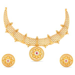 Buy 22 Karat Gold Necklace Set