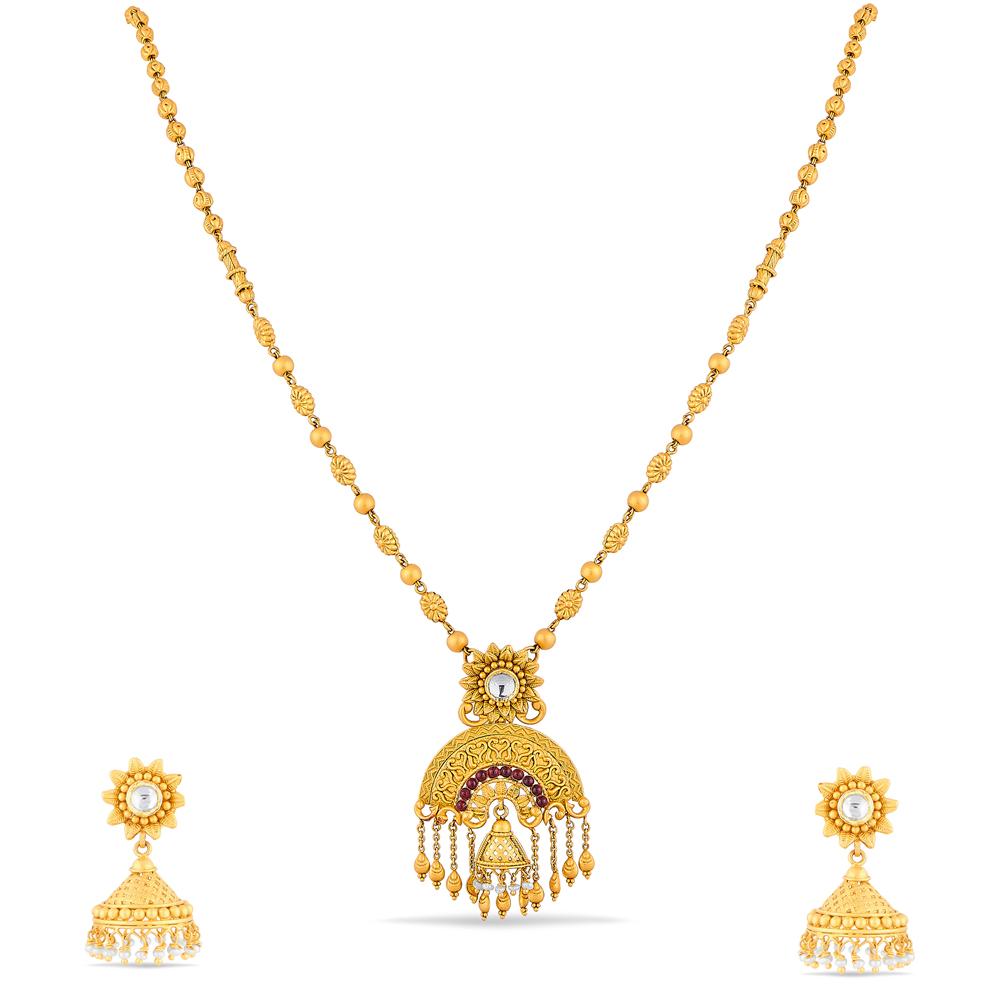 Buy 22 Karat Gold Necklace Set