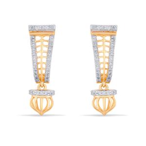 Buy 14 Karat Gold & Diamond Earrings