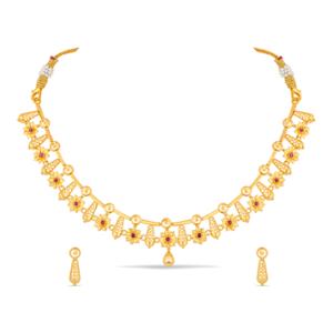 Buy 22 Karat Gold Necklace Set
