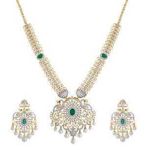 Buy Mayurmani Varalakshmi Didamond Necklace Set
