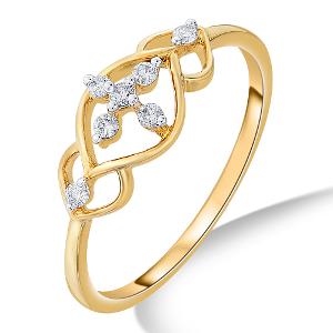 Buy 14 Karat Gold & Diamond Ring