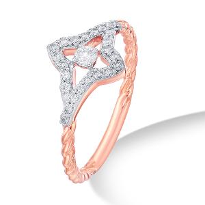 Buy 14 Karat Gold & Diamond Ring