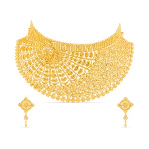 Buy 22 Karat Gold Necklace Set