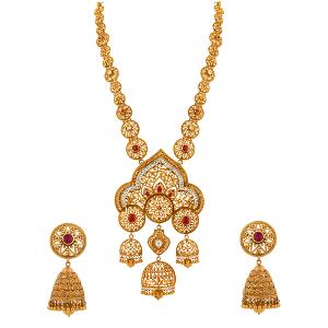Buy 22 Karat Gold Necklace Set
