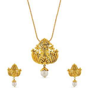 Buy 22 Karat Gold Pendant Set