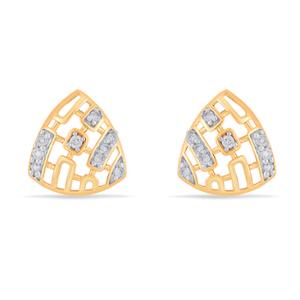Buy 14 Karat Gold & Diamond Earrings