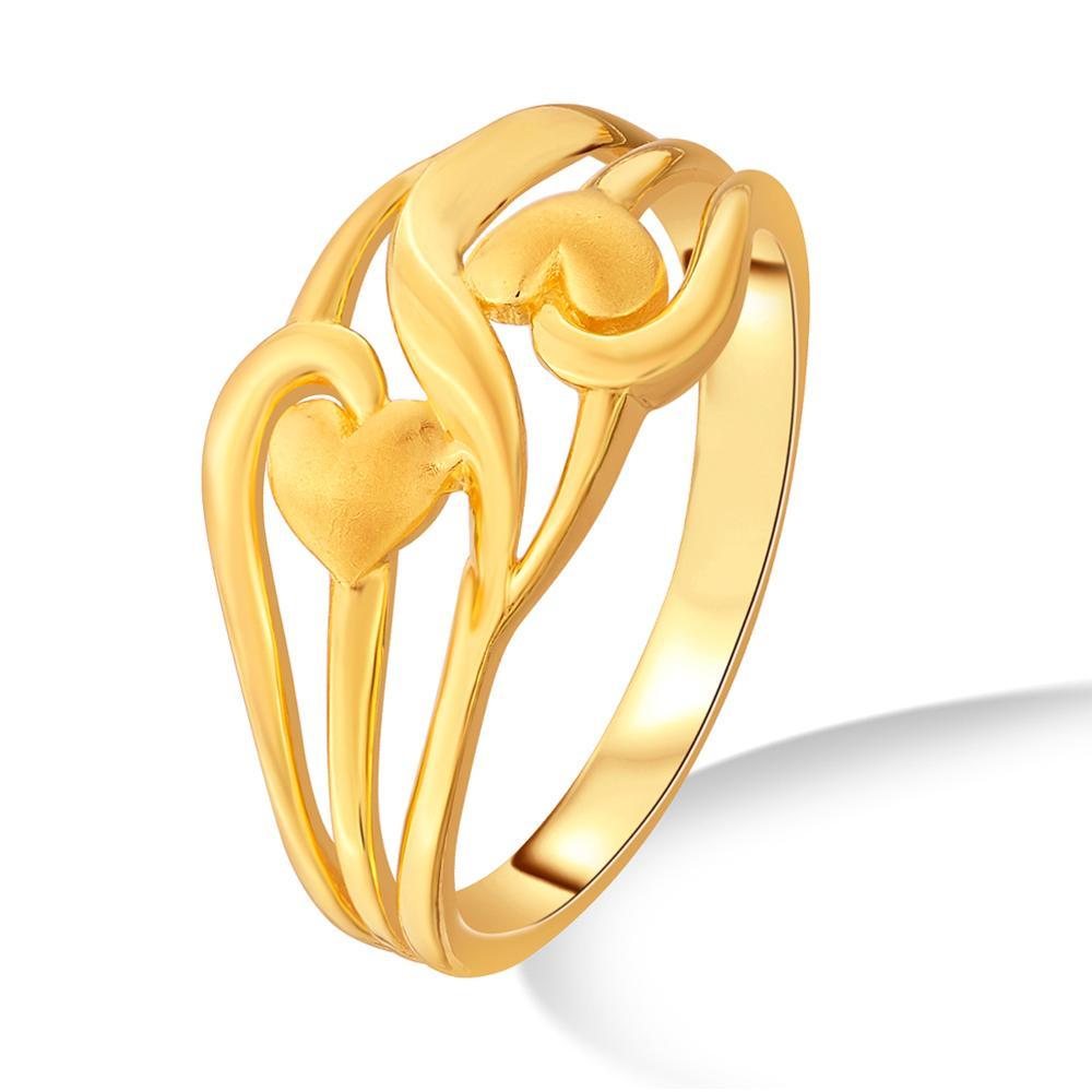 Buy Romantic Heart Gold Ring