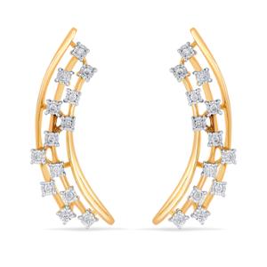 Buy 14 Karat Gold & Diamond Earrings