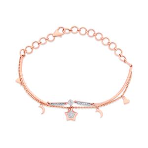 Buy 14 Karat Gold & Diamond Bracelet
