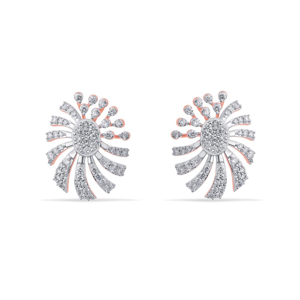 Buy 18 Karat Gold & Diamond Earrings