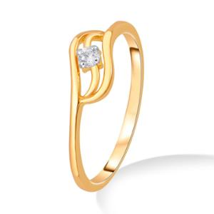 Buy 22 Karat Gold Minimalist Stone Ring
