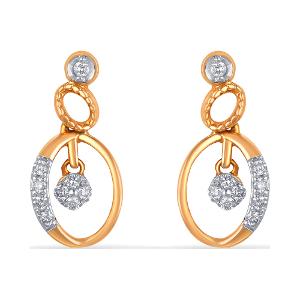 Buy 18 Karat Gold & Diamond Earrings