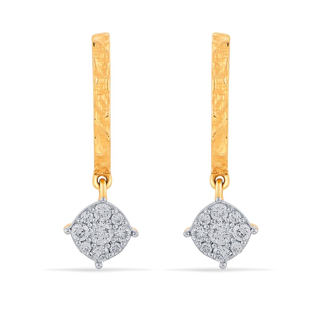 Buy 18 Karat Gold & Diamond Earrings