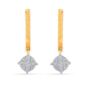 Buy 18 Karat Gold & Diamond Earrings