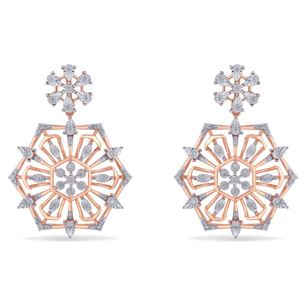 Buy 14 Karat Gold & Diamond Earrings