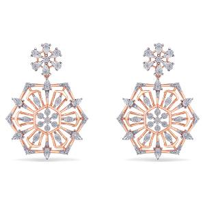 Buy 14 Karat Gold & Diamond Earrings