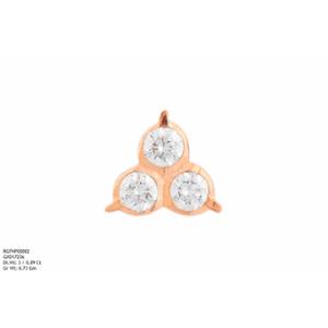 Buy 22 Karat Gold & Diamond Nose Pin