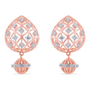 Buy 14 Karat Gold & Diamond Earrings