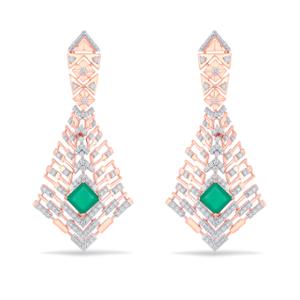 Buy 18 Karat Gold & Diamond Earrings
