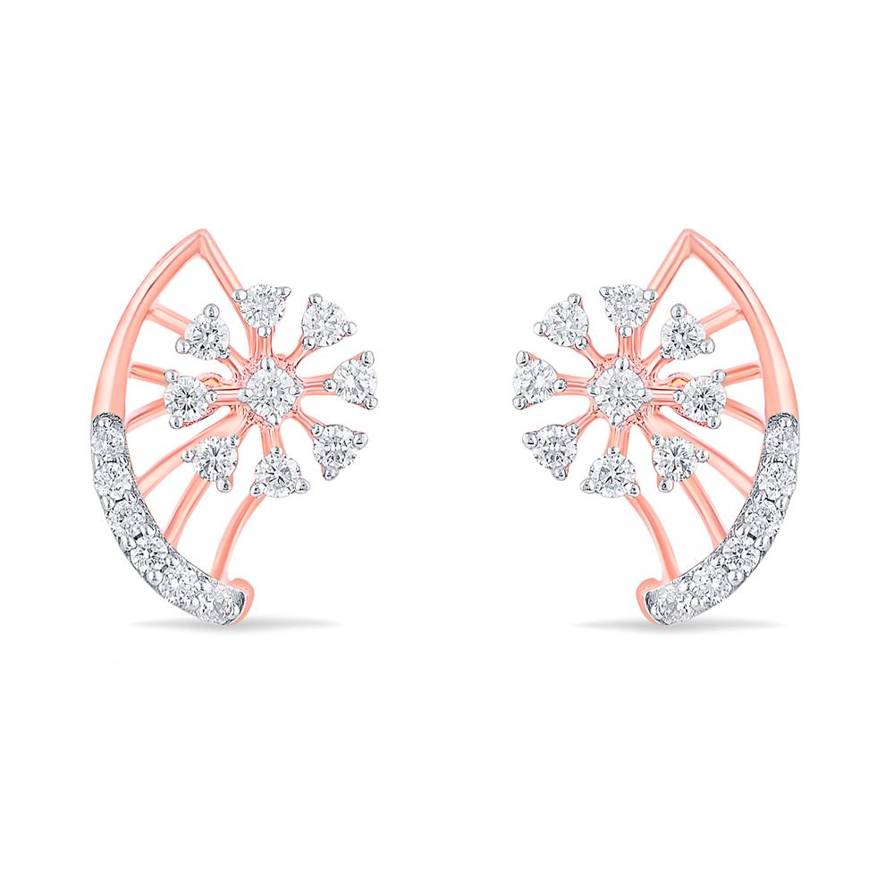 Buy 14 Karat Gold & Diamond Earrings