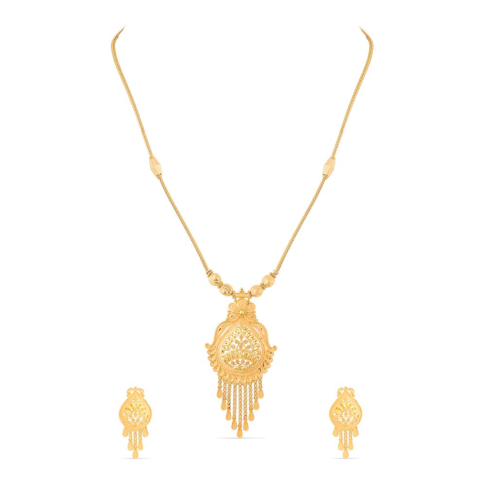 Buy 22 Karat Gold Necklace Set
