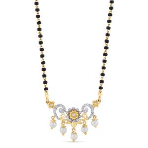 Buy 14 Karat Gold & Diamond Mangalsutra