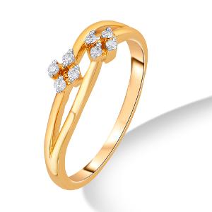 Buy 14 Karat Gold & Diamond Ring